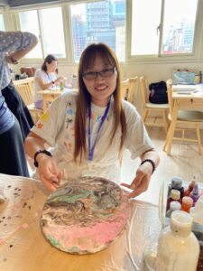 宇宙能量流動禪畫作品